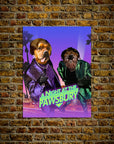 'A Night at the Pawsbury' Personalized 2 Pet Poster