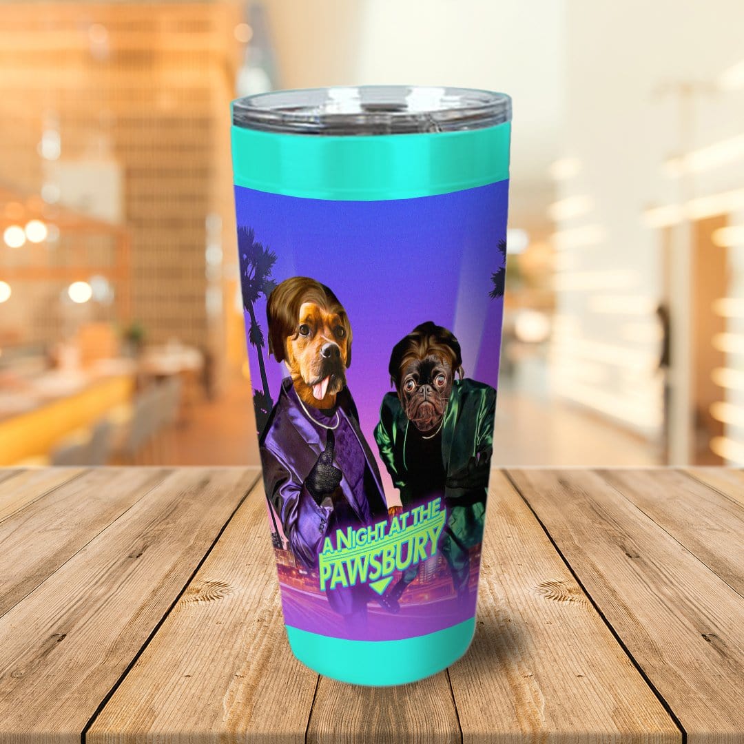 &#39;A Night at the Pawsbury&#39; Personalized 2 Pet Tumbler