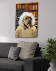 'Albert Pawstein' Personalized Pet Canvas