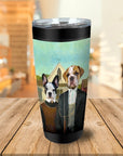 American Pawthic Vaso personalizado para 2 mascotas