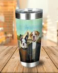 American Pawthic Vaso personalizado para 2 mascotas