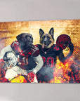 'Arizona Doggos' Personalized 2 Pet Canvas