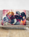 'Atlanta Doggos' Personalized 2 Pet Blanket