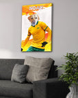 'Australia Doggos Soccer' Personalized Pet Canvas