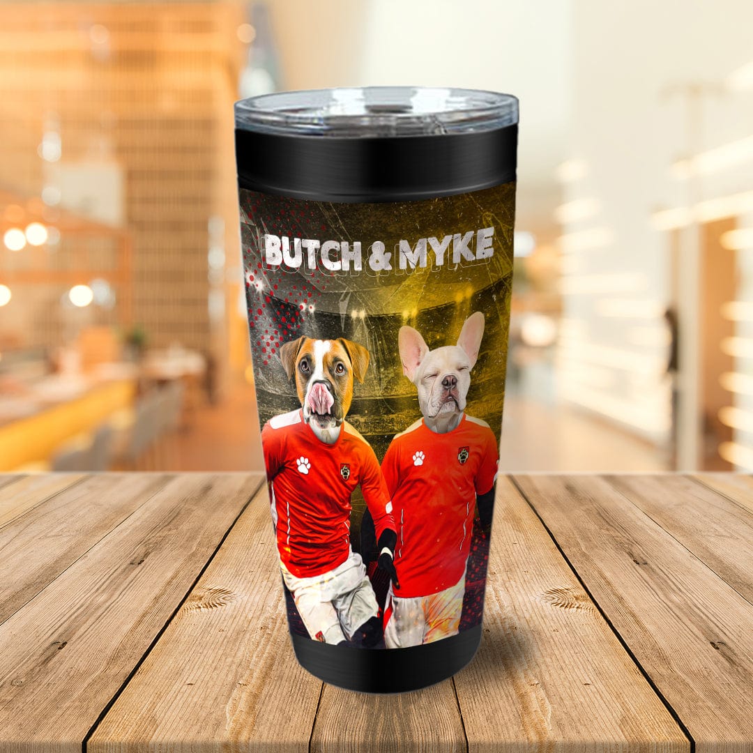 &#39;Austria Doggos&#39; Personalized 2 Pet Tumbler