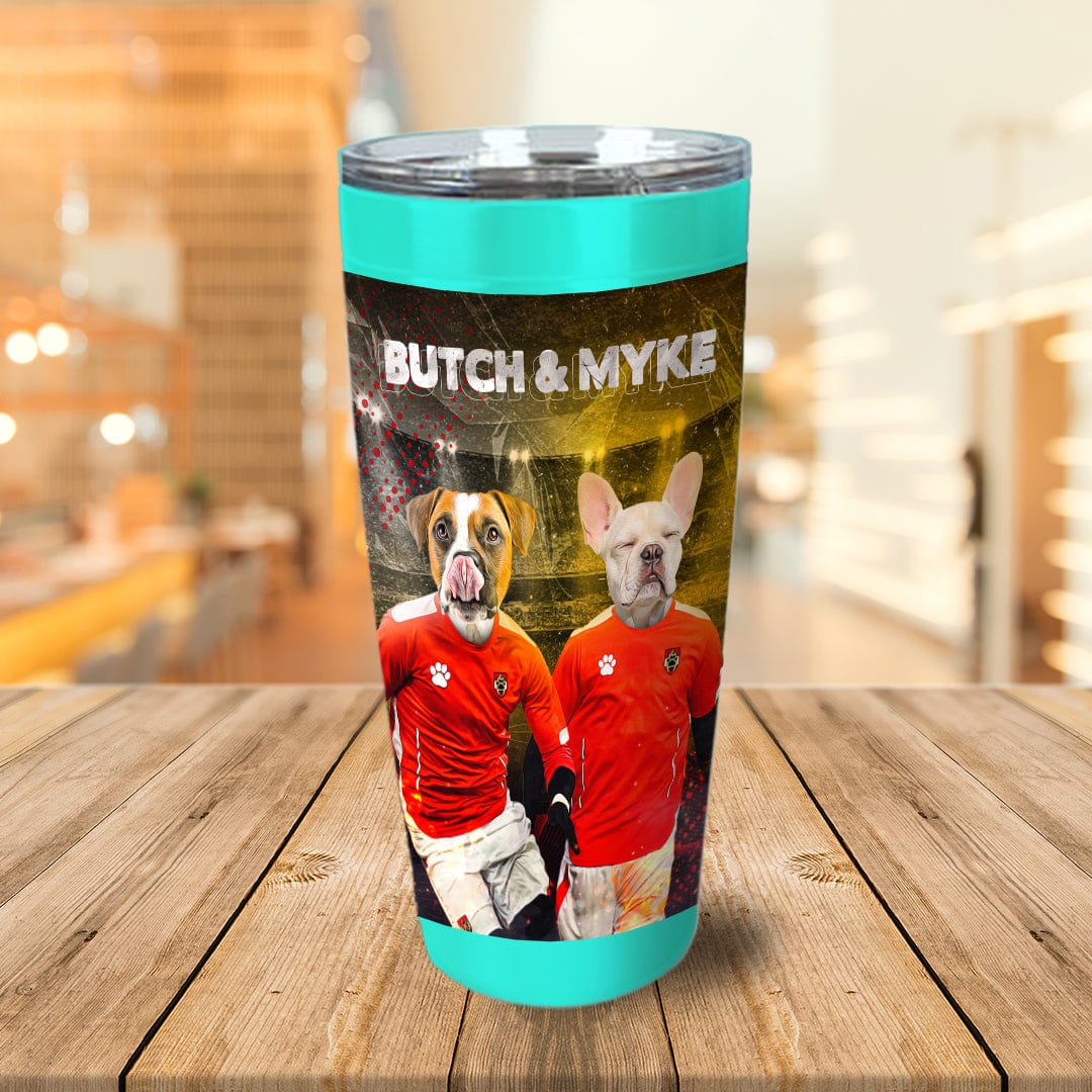 &#39;Austria Doggos&#39; Personalized 2 Pet Tumbler