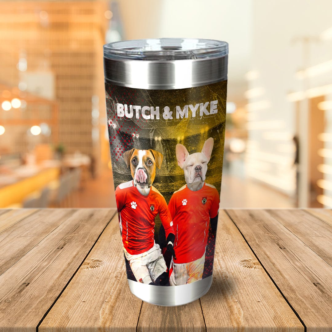 &#39;Austria Doggos&#39; Personalized 2 Pet Tumbler