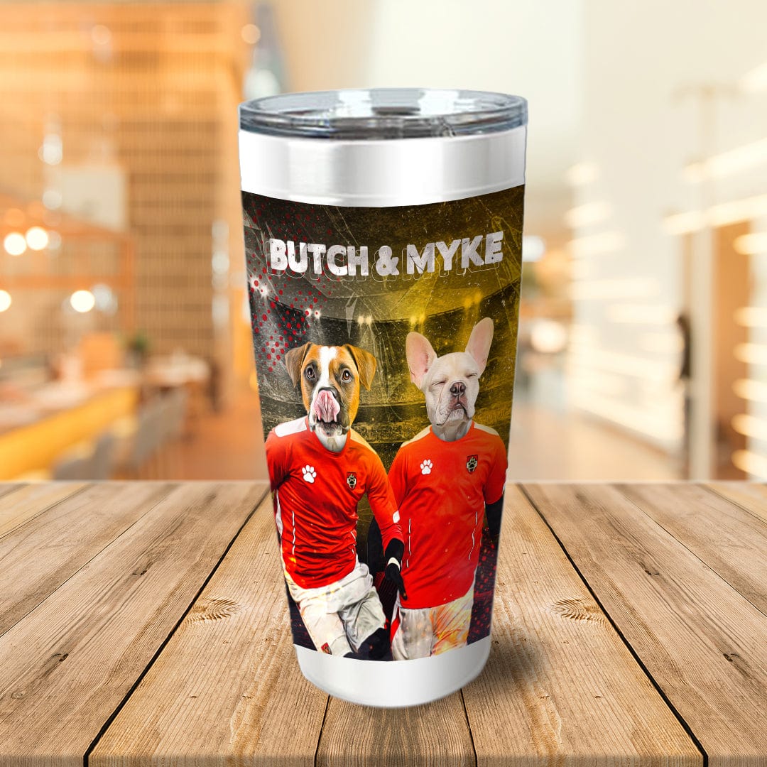 &#39;Austria Doggos&#39; Personalized 2 Pet Tumbler