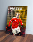 Austria Doggos Soccer Personalized Pet Canvas