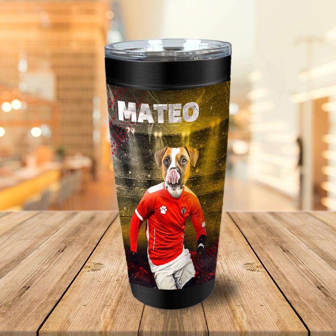 &#39;Austria Doggos Soccer&#39; Personalized Tumbler