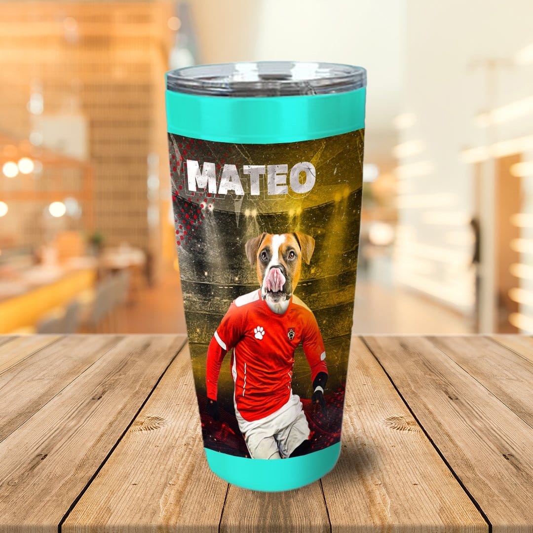 &#39;Austria Doggos Soccer&#39; Personalized Tumbler