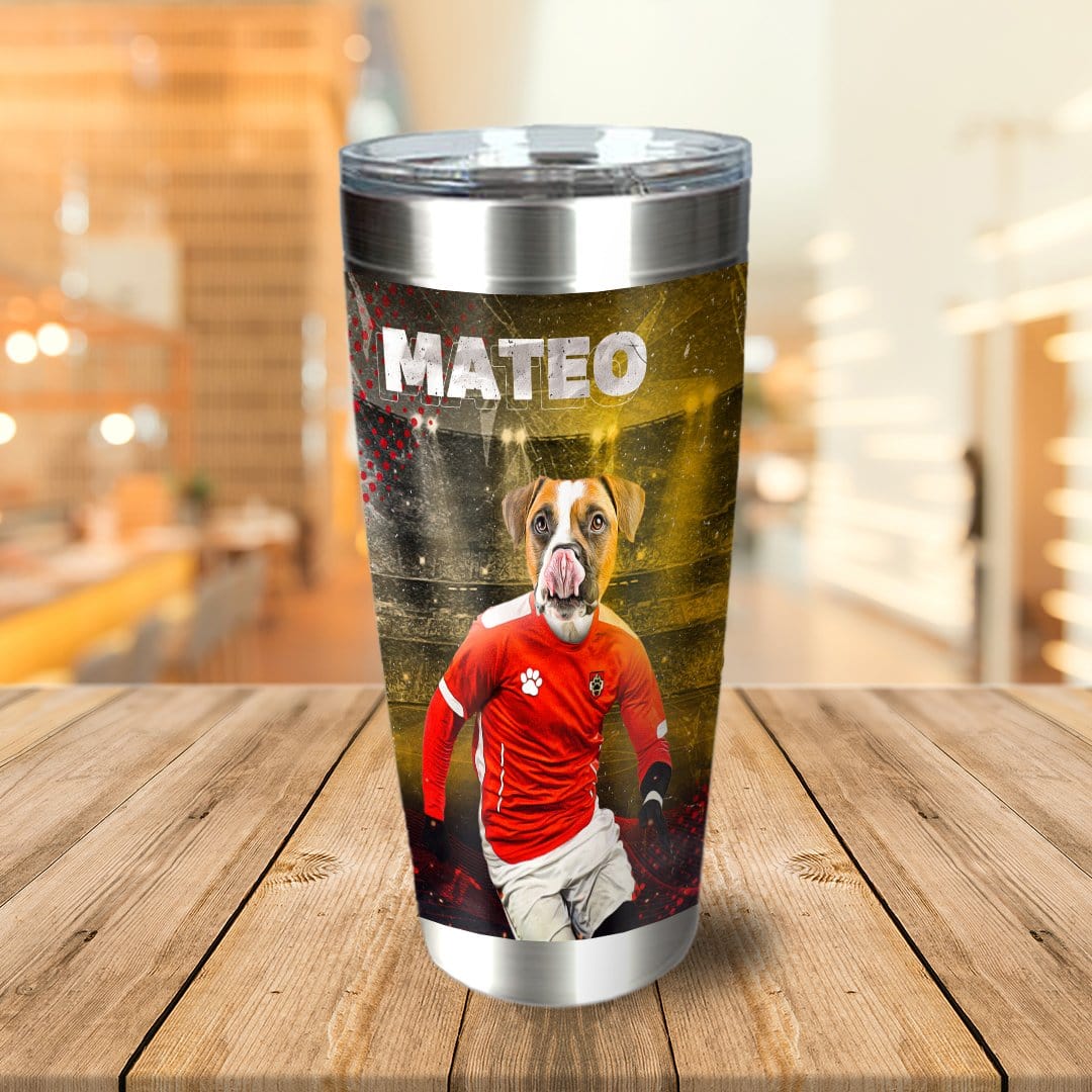 &#39;Austria Doggos Soccer&#39; Personalized Tumbler