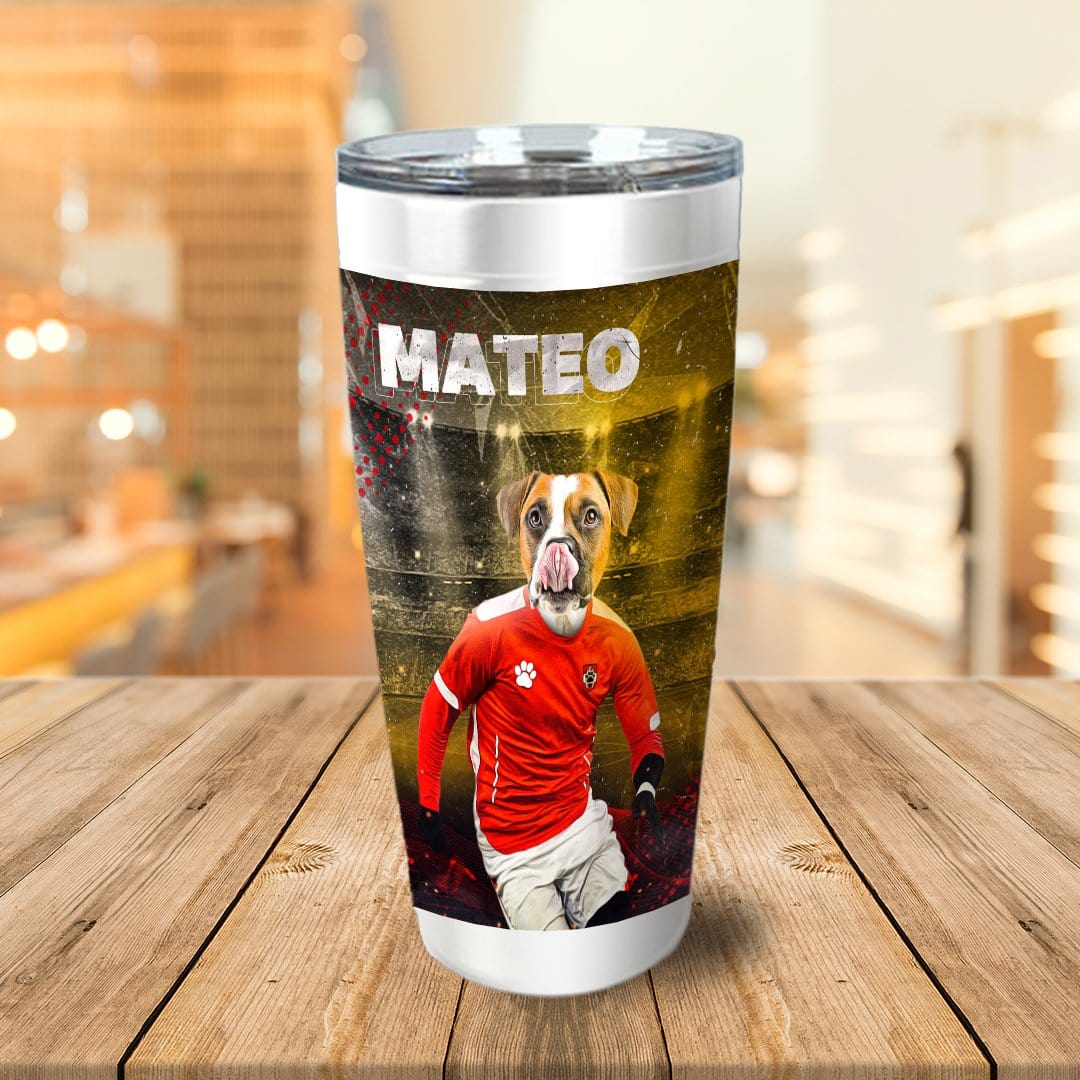 &#39;Austria Doggos Soccer&#39; Personalized Tumbler