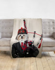 'The Bagpiper' Personalized Pet Blanket