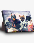 'Baltimore Doggos' Personalized 2 Pet Standing Canvas