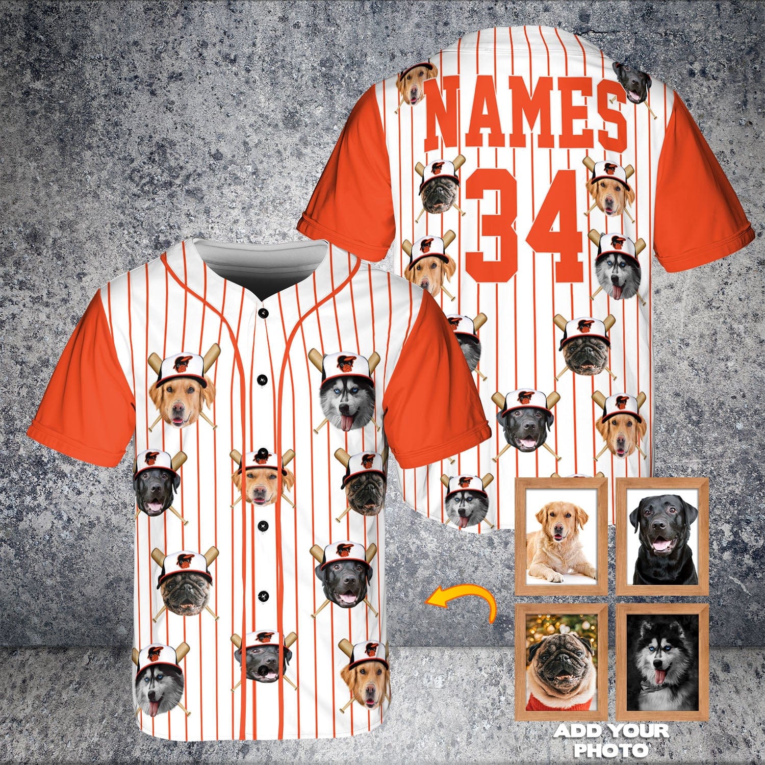 Camiseta de béisbol personalizada de los Baltimore Dogorioles