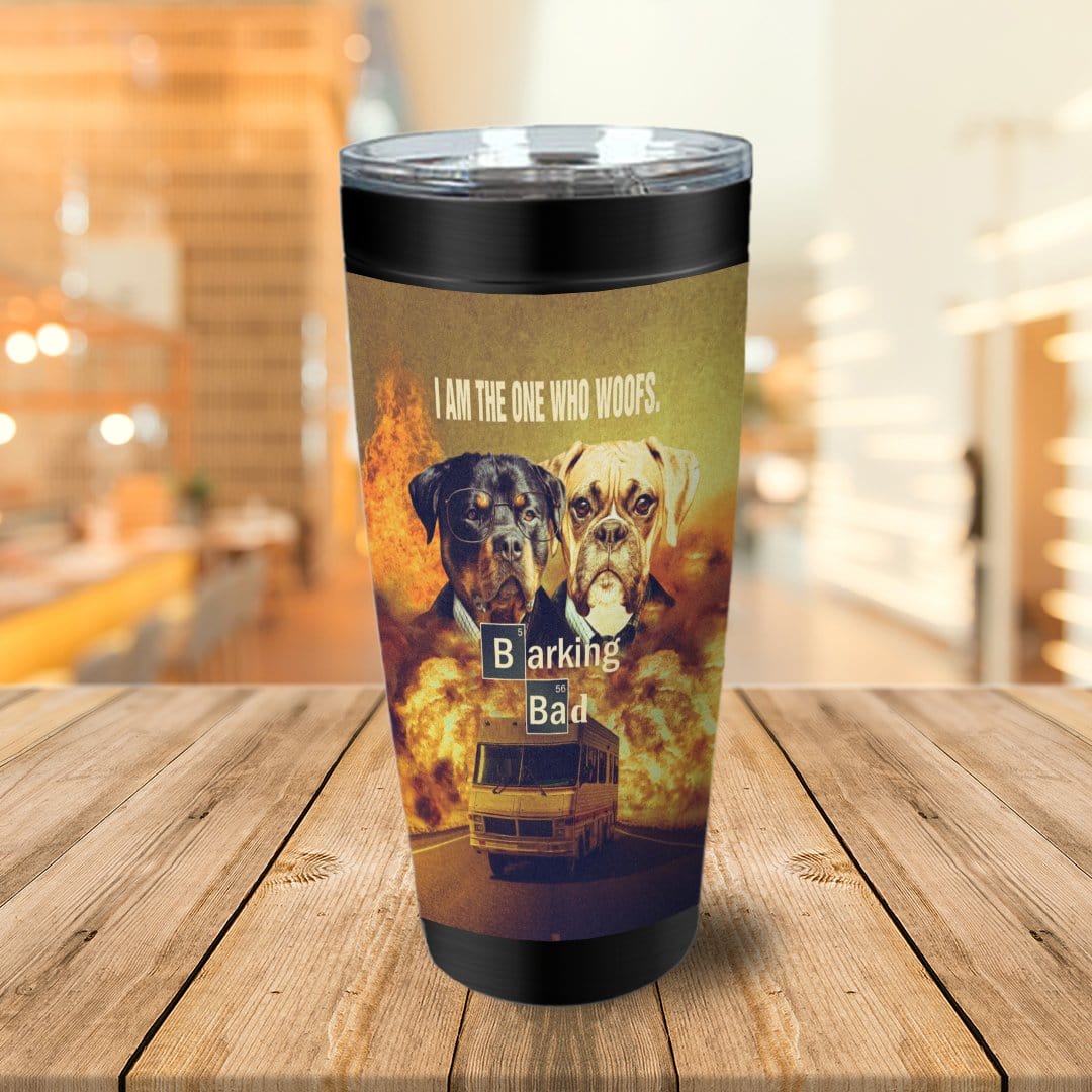 &#39;Barking Bad&#39; Personalized 2 Pet Tumbler