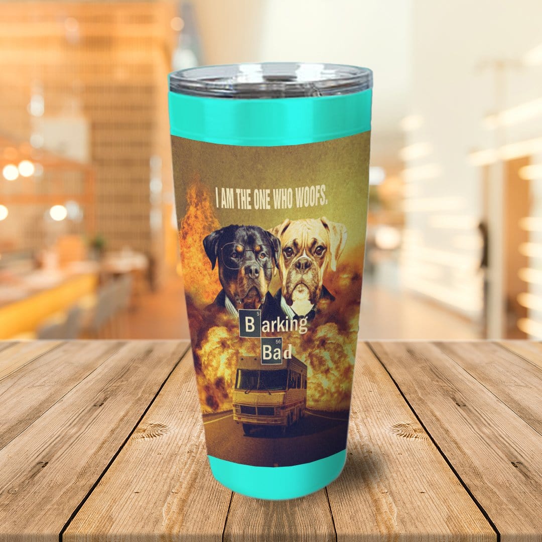 &#39;Barking Bad&#39; Personalized 2 Pet Tumbler