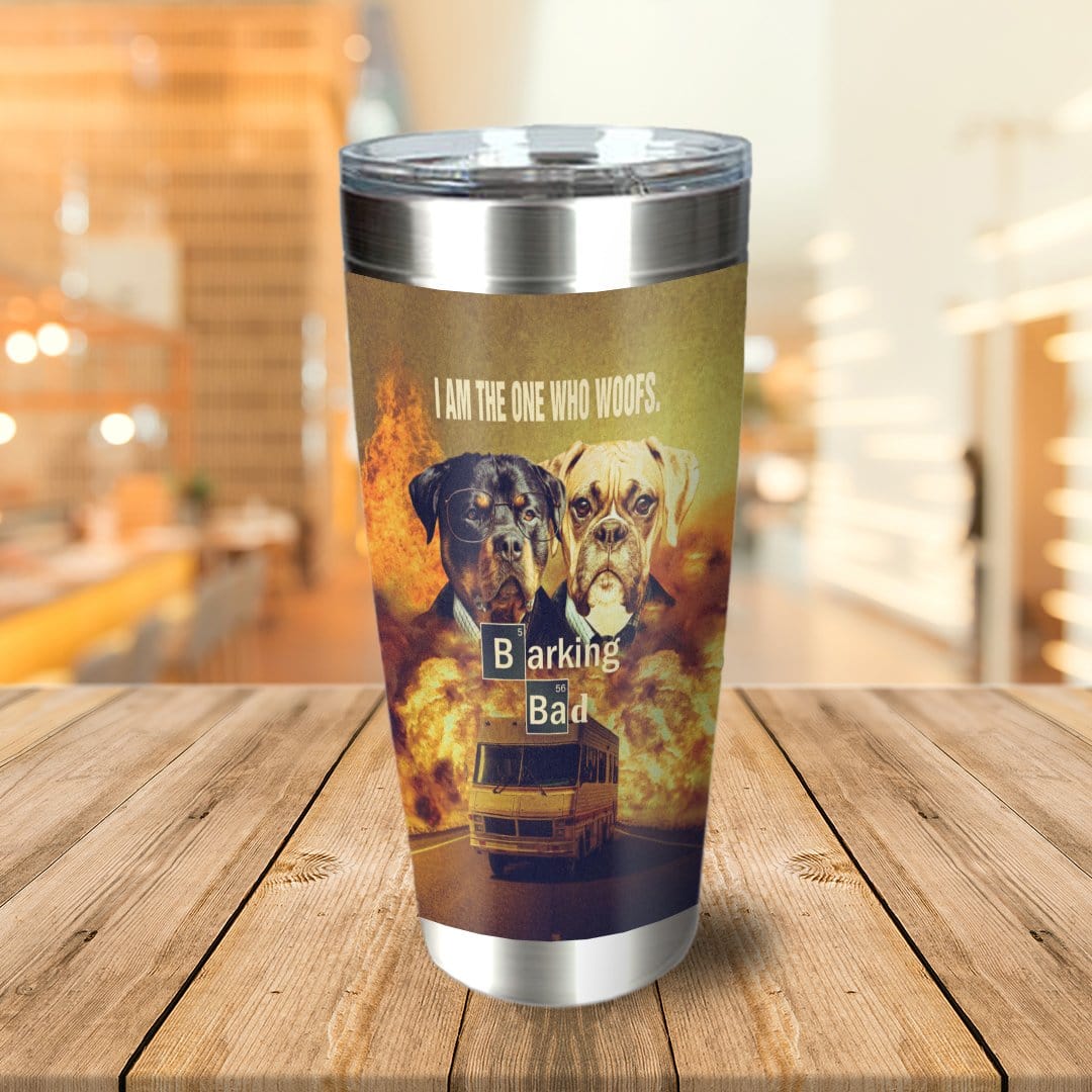 &#39;Barking Bad&#39; Personalized 2 Pet Tumbler