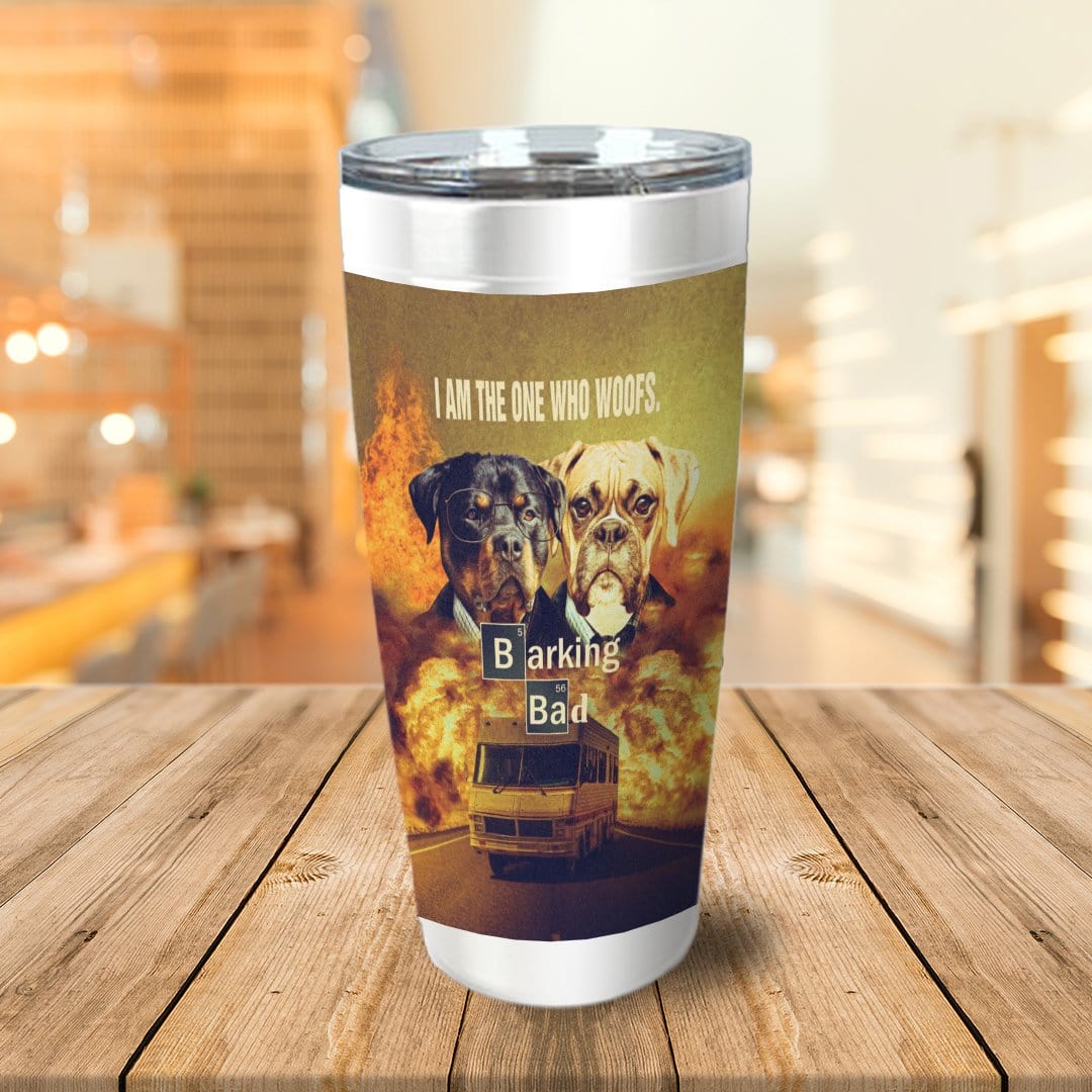 &#39;Barking Bad&#39; Personalized 2 Pet Tumbler