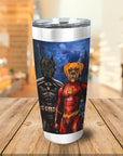 'Batdog & Flash Doggo' Personalized 2 Pet Tumbler