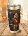 'Batdog & Wonder Doggette' Personalized 2 Pet Tumbler