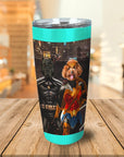 'Batdog & Wonder Doggette' Personalized 2 Pet Tumbler