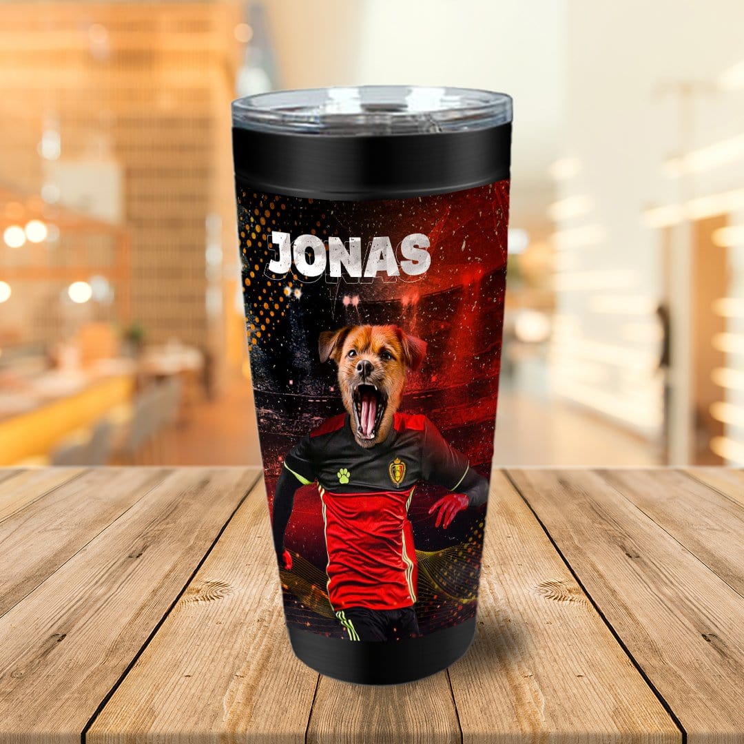 &#39;Belgium Doggos Soccer&#39; Personalized Tumbler