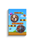 Retro Video Game Personalized Pet Canvas