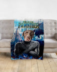 'Black Pawnther' Personalized Pet Blanket