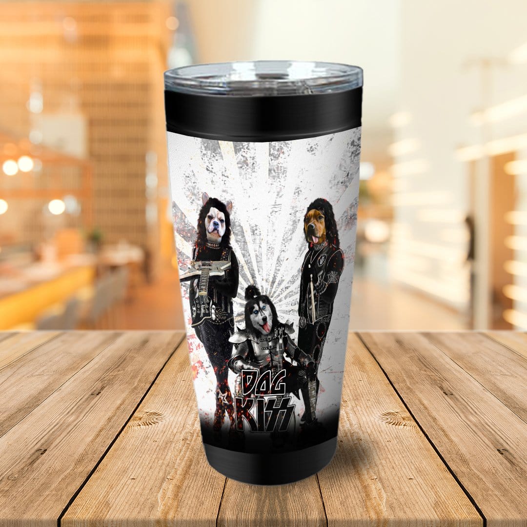 &#39;Kiss Doggos&#39; Personalized 3 Pet Tumbler