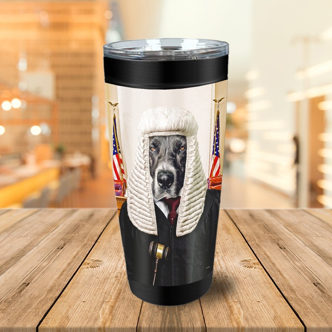 &#39;The Judge&#39; Personalized Tumbler