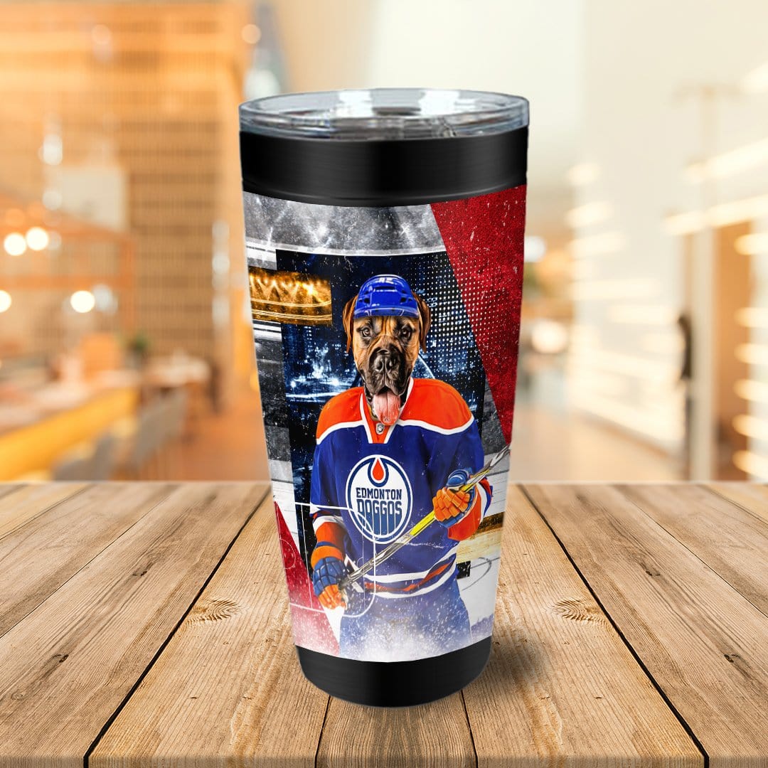 &#39;Edmonton Doggos Hockey&#39; Personalized Tumbler