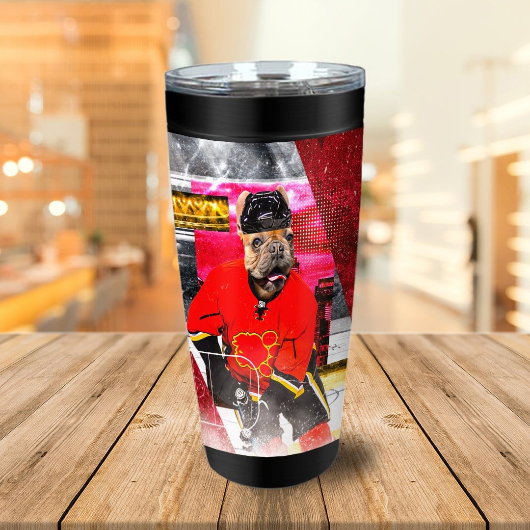 &#39;Calgary Doggos Hockey&#39; Personalized Tumbler