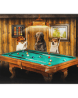 'The Pool Players' Personalized 3 Pet Blanket