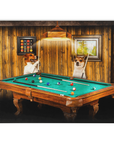 'The Pool Players' Personalized 2 Pet Blanket