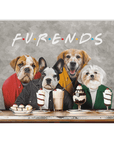 Manta personalizada para 4 mascotas 'Furends' 