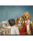 'The Royal Family' Personalized 4 Pet Blanket