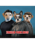 'Trailer Park Dogs' Personalized 3 Pet Blanket