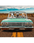 'The Lowrider' Personalized 3 Pet Blanket