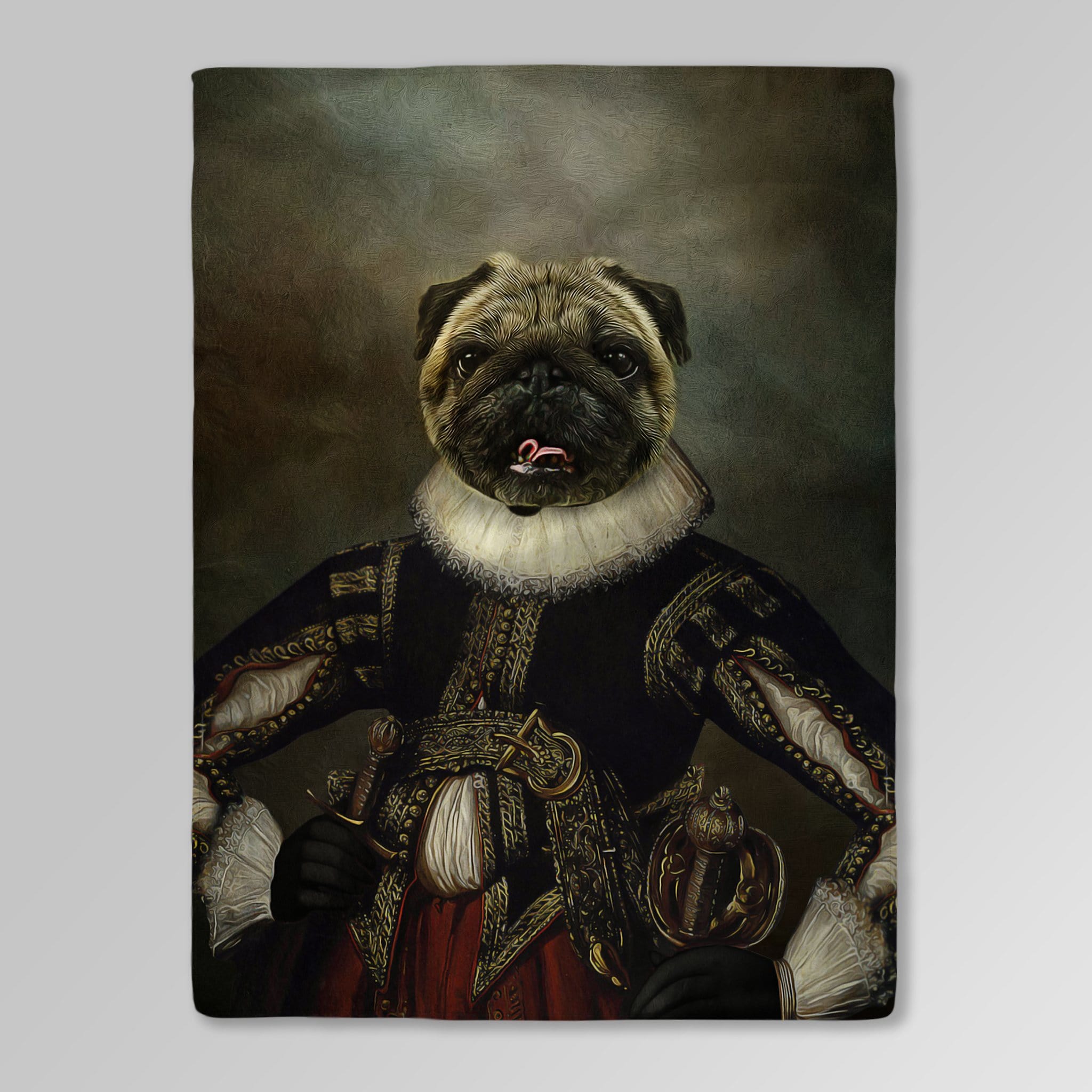 Manta personalizada para mascotas &#39;William Dogspeare&#39;