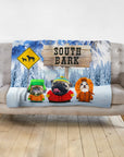 'South Bark' Personalized 3 Pet Blanket