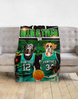 'Boston Walkies' Personalized 2 Pet Blanket