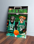 'Boston Walkies' Personalized 2 Pet Canvas