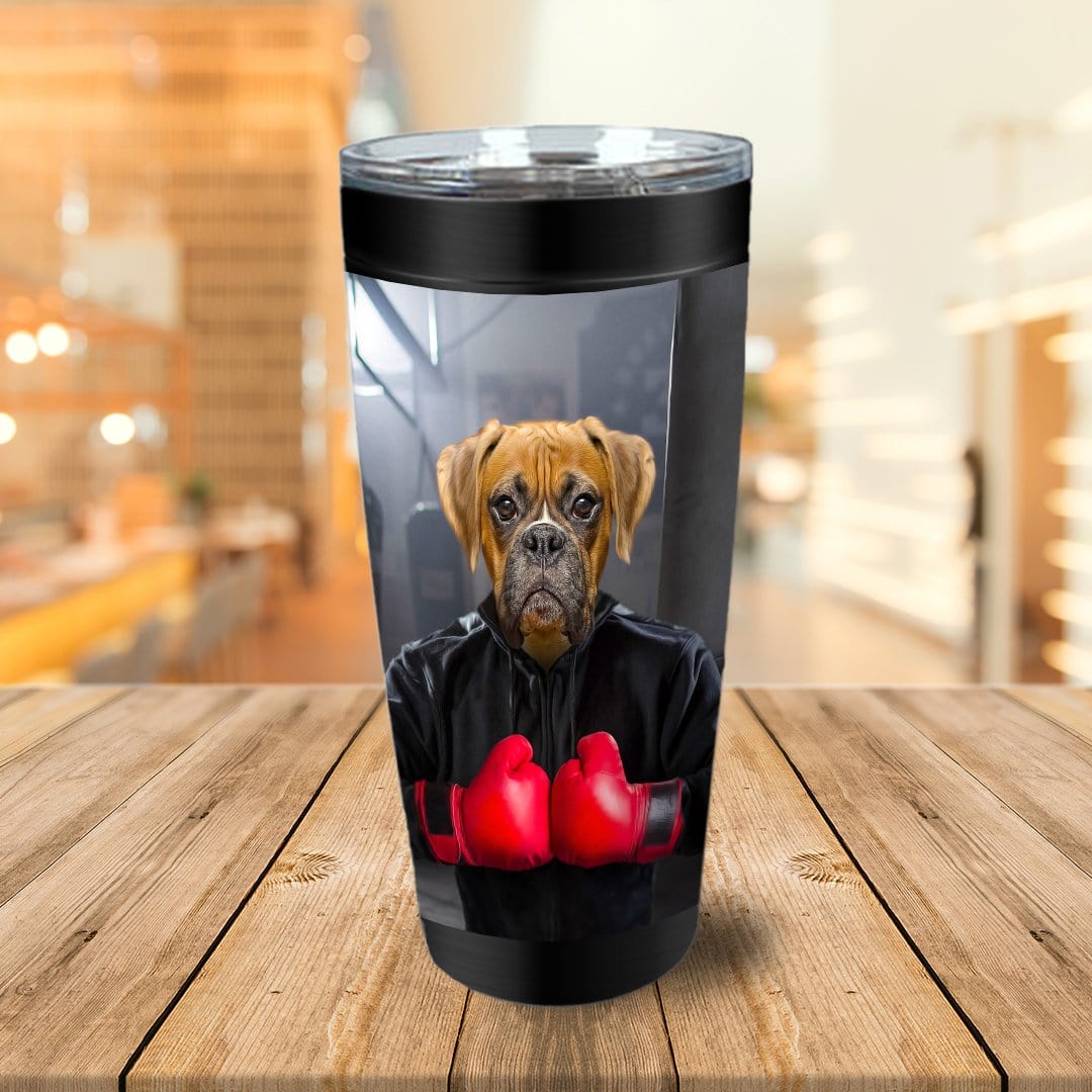 &#39;The Boxer&#39; Personalized Tumbler