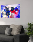 'Buffalo Doggos' Personalized 2 Pet Canvas