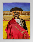 'The Bull Fighter' Personalized Pet Blanket