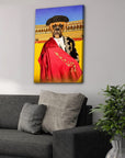 'The Bull Fighter' Personalized Pet Canvas