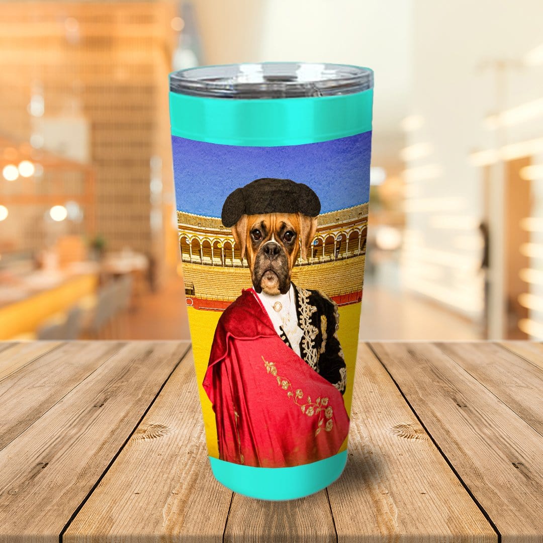 &#39;The Bull Fighter&#39; Personalized Tumbler