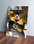 'Boston Chewins' Personalized Pet Canvas